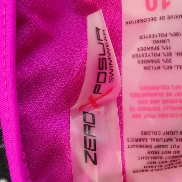 Zeroxposur Swim Racer Back Tankini Size 10 - Picture 9 of 9